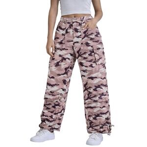 Forever 21 Pink Camo Cargo Pants Women's Size Medium